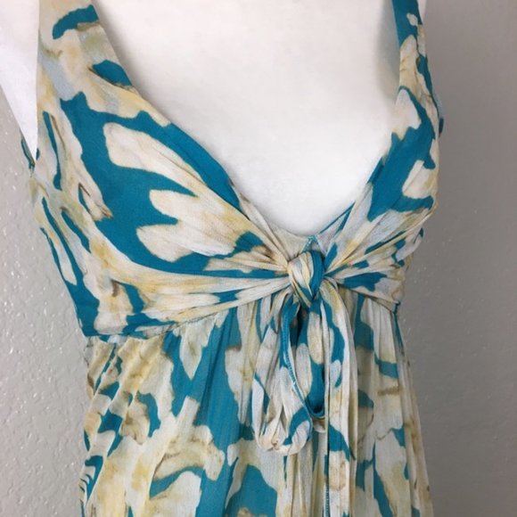 DVF Vintage Hawaiian Floral Sleeveless Midi Dress - Picture 5 of 6